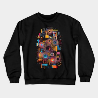 Minimalist Acoustics Sound System Hi-Fi Setup Crewneck Sweatshirt